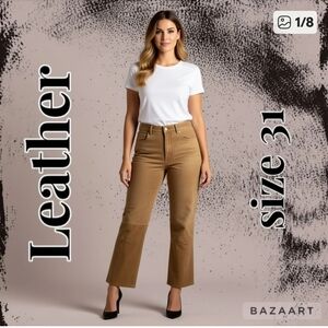 Evolution Not Revolution Leather Pants Size 32